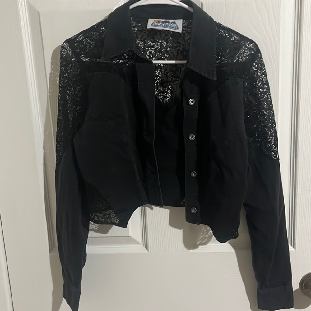 Black jean jacket